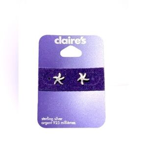 ( .925 sterling silver)- NWT- Claire’s- Sterling Silver Earrings